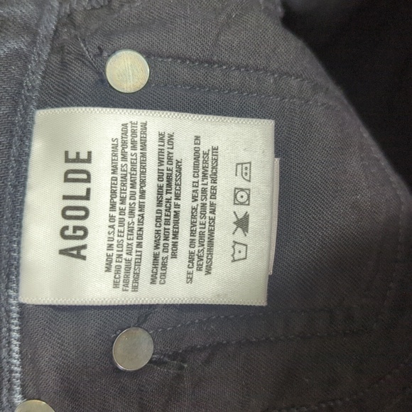 Agolde Jeans Women's 25 Black Pinch Waist Skinny - Picture 8 of 11